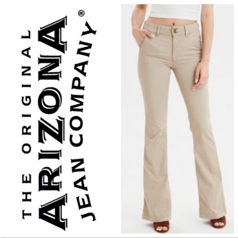Arizona Jeans Co Boot Cut Khakis Size 11 Average  B124
